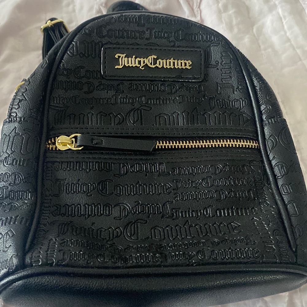 Juicy couture backpack with mini wallet and keychain